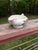 Ceramic Vintage Mid-Century Blue Ridge Southern Potteries "Crab Apple" Hand-Painted Ceramic Gravy Boat For Sale - Image 7 of 9