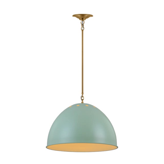 The Robbie pendants are a refined take on a retro design. The Robbie pendants are a new enameled industrial metal shade...