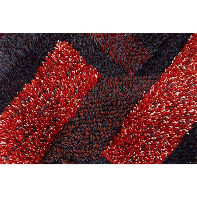 Vintage Swedish Rya Rug by Ritta Aaltonen Doris Leslie Blau Collection For Sale In New York - Image 6 of 9