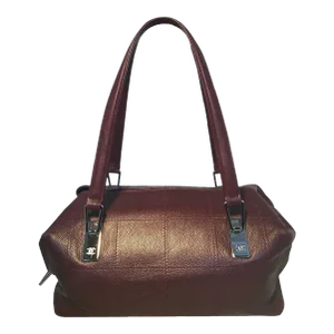 Chanel Burgundy Caviar Leather Square Quilted Handbag Tote