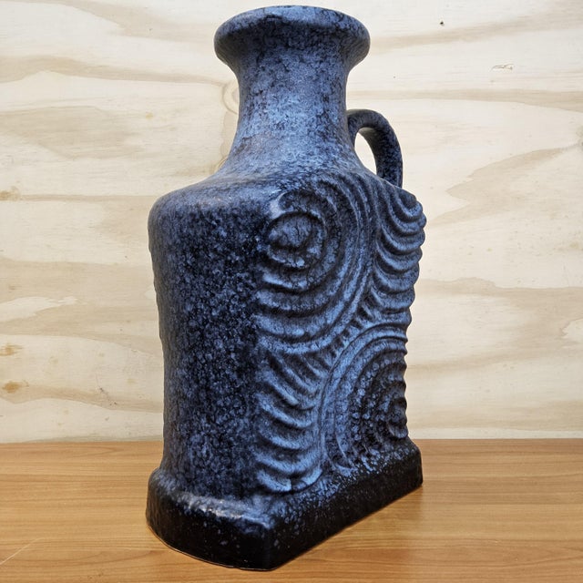 1970s Large Vintage West German Fat Lava Vase from Dümler & Breiden, 1970s For Sale - Image 5 of 18