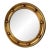 Mid 20th Century French Gilt Round Butler's Mirror For Sale