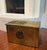 Vintage Embossed Brass Clad Wood Hearth Storage Chest European Family Scene For Sale In Dallas - Image 6 of 12