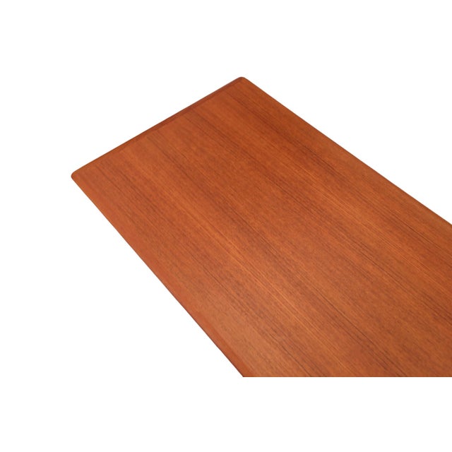 Wood Danish Teak Coffee Table with Wicker Magazine Shelf from Trioh, 1960 For Sale - Image 7 of 16