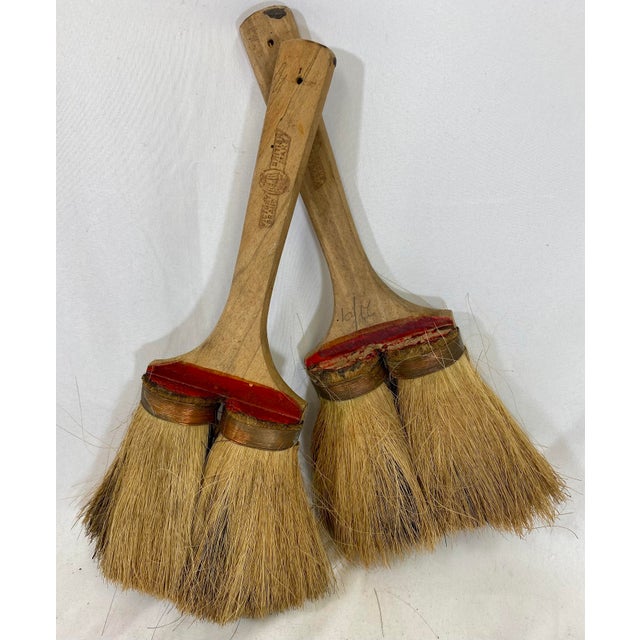 Vintage Pair of Victory Brand Boar’s Hair Artists/ Paint Brushes From