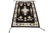 Modern Navajo Style Handmade Wool Area Rug in Black, Cream & Ochre Accent For Sale In New York - Image 6 of 8