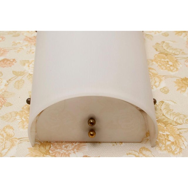 Large White Wall Lamps, 1950s, Set of 2 For Sale - Image 4 of 15