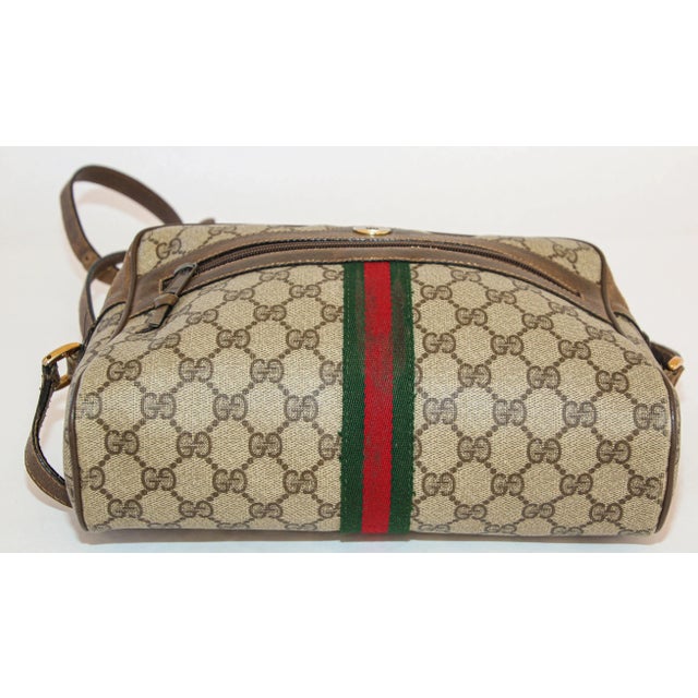 Vintage GUCCI Monogram Ophidia Web GG Supreme Shoulder Crossbody Bag For Sale - Image 11 of 11