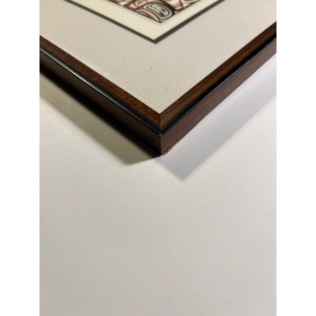 1990s Original J.D. Beckowitz "Tsimshian Bear" Seattle Graphic Society Signed Print, Framed For Sale - Image 4 of 8