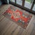 Vintage Turkish hand-knotted small rug from Nigde, 1970, featuring warm coral tones and authentic village craftsmanship —...