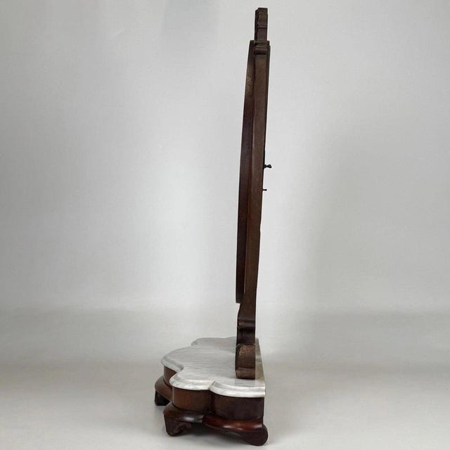 Antique English Marble-Top Dressing Mirror For Sale - Image 3 of 14