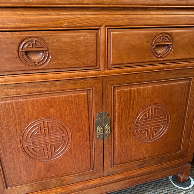 Chinese Ming Style Rosewood Display Cabinet For Sale - Image 12 of 12