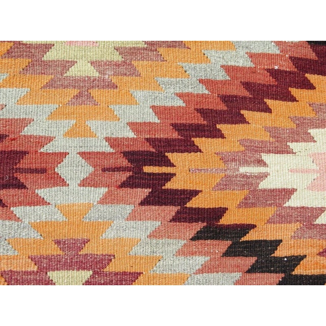 1960s Vintage Turkish Kilim Rug - 67"x99" For Sale - Image 10 of 12