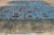 Cornflower Blue Mid 20th Century Hand-Carved Vintage Persian Blue Overdyed Rug, 13'00 X 18'08 For Sale - Image 8 of 10