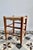 1980s Vintage Low Wooden Stool with Woven Straw Seat, 1980s For Sale - Image 5 of 8