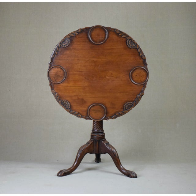 Tripod Table in Solid Cuban Mahogany, United Kingdom, 1750s For Sale - Image 3 of 11