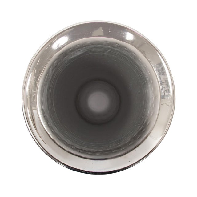 2020s Hammered Em Dash Tall Flared Trumpet Vase- Large For Sale - Image 5 of 9