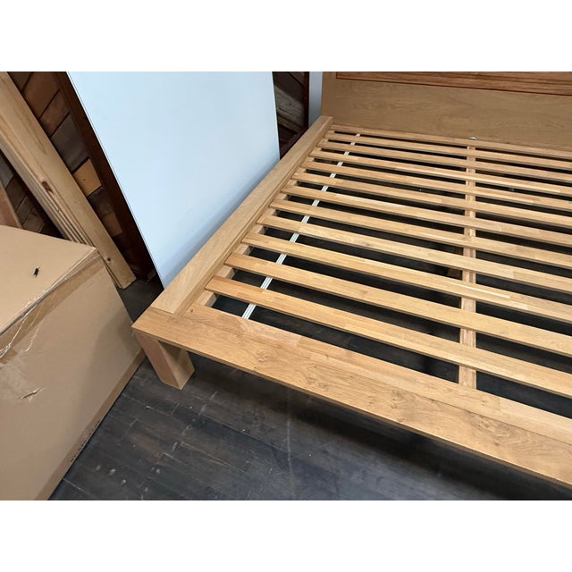 Crate & Barrel Eastern King Size Crate & Barrel Sierra Bed Frame For Sale - Image 4 of 12