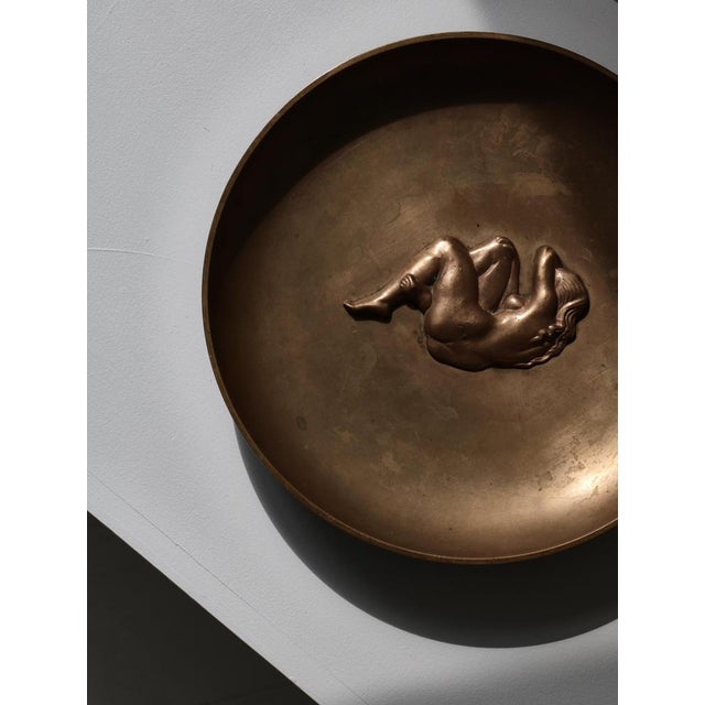 Large Danish Modern Tinos Tray in Patinated Bronze, 1930s For Sale - Image 3 of 14