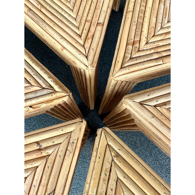 1970s Modular Rattan Tables by Vivai Del Sud. Italy, 1970s For Sale - Image 5 of 11