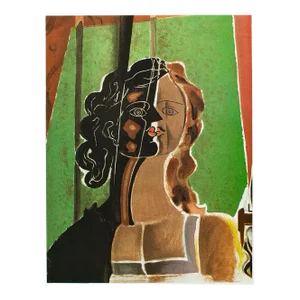 1987 After Georges Braque for Verve (1939), "Figure" Second Edition Full-Color Print