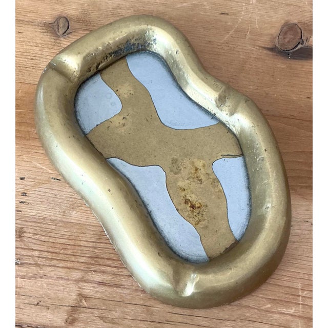 Mid-Century Modern Vintage 1980s David Marshall Asymmetrical Ashtray For Sale - Image 3 of 12