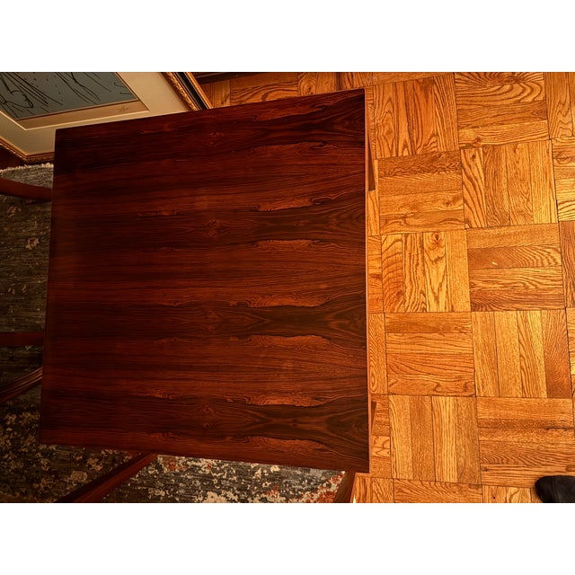 Mid-Century Modern Danish Rosewood Book Matched Pair of Side Tables For Sale - Image 4 of 4