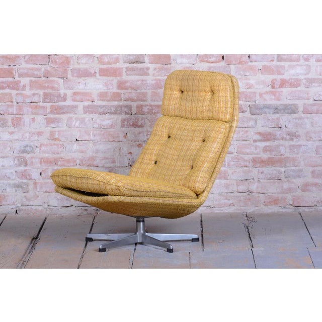 Mid-Century Swivel Chairs attributed to Gerald Neusser, Czech, 1960s, Set of 2 For Sale - Image 4 of 18