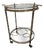 Vintage French Bar Cart in Brass, 1950s For Sale