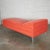 Mid Century Modern Chaise or Day Bed in Coral Vinyl Faux Leather With Aluminum Legs For Sale - Image 4 of 13