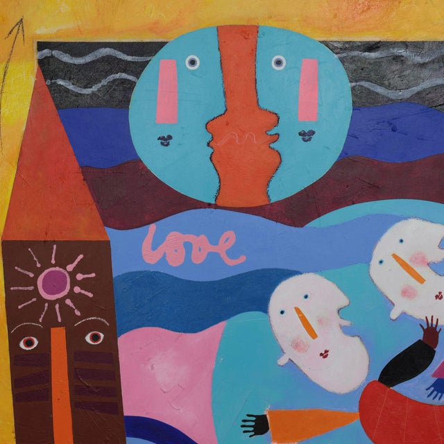 Wood Wouter Stips, Inspiration Colorful Figurative, 2000s, Oil on Canvas and Wood For Sale - Image 7 of 10