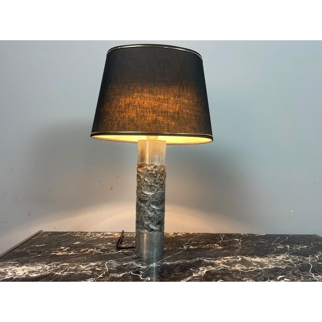 Brutalist Aluminium Table Lamp by Willy Luyckx for Aluclair, Belgium, 1960s For Sale - Image 9 of 10