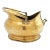 English Brass Helmet Form Coal Hod, 1800's For Sale