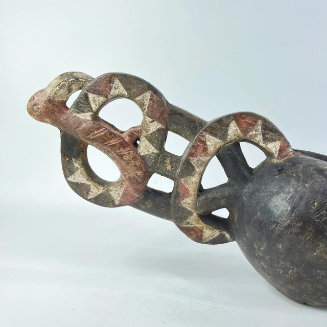 African Early 20th Century Bwa Mask with Headcrest Burkina Faso For Sale - Image 3 of 8