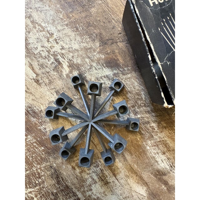 Gray Vintage Danish Candleholder by Jens H. Quistgaard, 1960s For Sale - Image 8 of 10