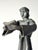 Mid-century modern metal Brutalist sculpture "Monk with The Book" by Salvino Marsura, made in Italy in the 1970s. Salvino...