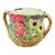 A beautiful and colorful Art Nouveau flower pot or cache-pot, crafted from polychrome-glazed majolica earthenware with a...