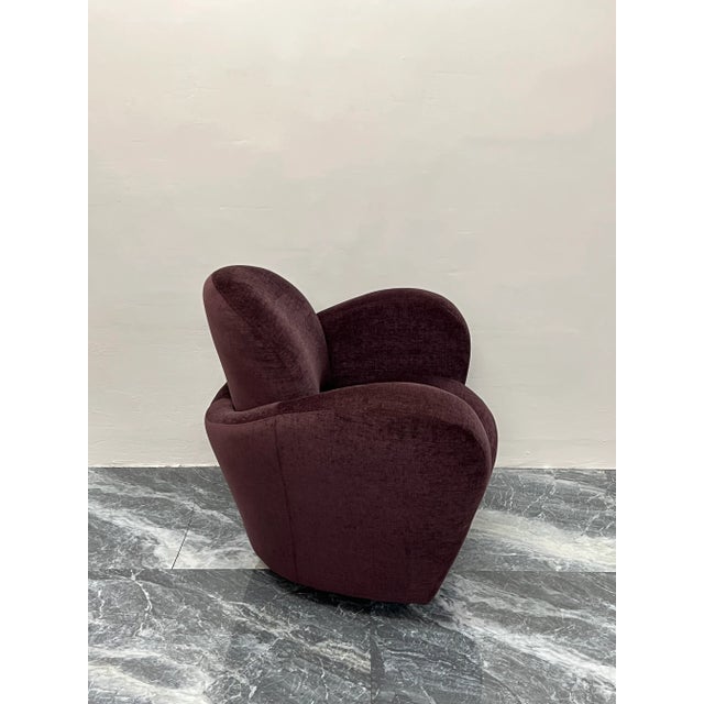 Michael Wolk "Miami" Swivel Loung Chair on Casters For Sale - Image 4 of 13