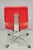 Vintage Mid Century Modern Red Adjustable Chrome Office Desk Chair by Hon For Sale - Image 9 of 14