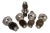 Swedish Silver Plated Wine Pour Spouts - Group of 5 For Sale