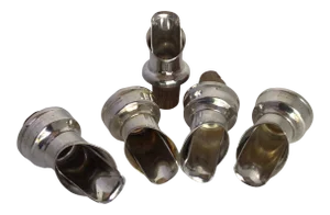 Swedish Silver Plated Wine Pour Spouts - Group of 5