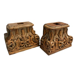 Architectural Capital Pair For Sale