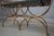 Italian Gold Finish Iron Bench W. Petticoat Seat For Sale - Image 10 of 12