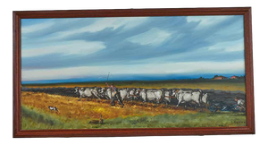 Nino Zagni, Rural Landscape, Painting on Canvas