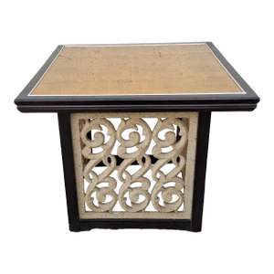 Widdicomb Side Table W/ Verre E'glomise Top & Resin Sides, Circa 1960's