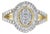 10kt Yellow Gold Diamond Cocktail Ring (1 cttw, H-I Color, SI2-I1 Clarity) - Size 7 For Sale