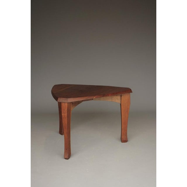 Modern Anthroposophical Organic Coffee Table in Walnut, 1950s For Sale - Image 3 of 13