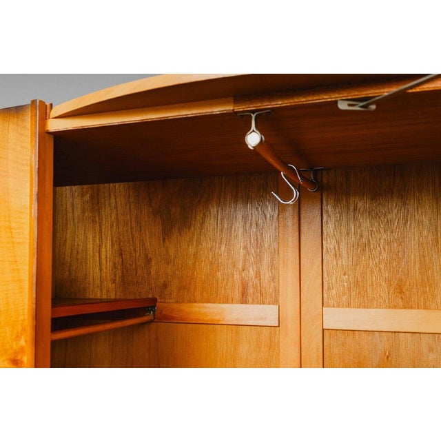 Art Deco Wardrobe in Walnut For Sale - Image 13 of 18