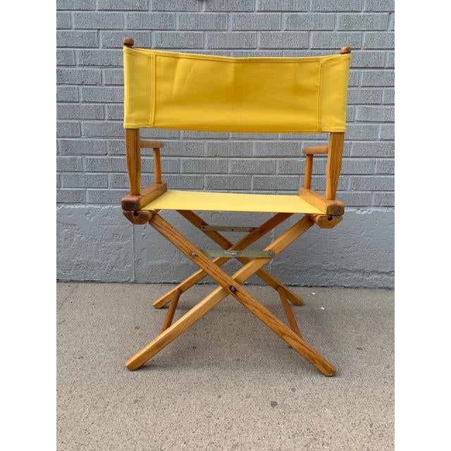 1960s Yellow Folding Director's Chair by Gold Medal Furniture Co of