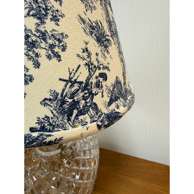 Cut Glass Boudoir Table Lamp For Sale - Image 10 of 12